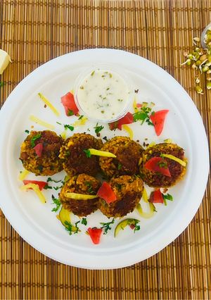 A picture of PANEER SPROUTS TIKKI - High Protein Pan -Shallow Fried😋.