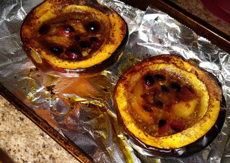 Recipe of Any-night-of-the-week Sweet &amp; Saucy Cranberry-Mango Baked Acorn Squash