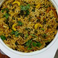 A picture of Vegetable Biryani.