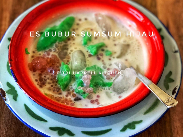 Cara Buat Es Bubur Sumsum Hijau plus Mutiara Enak Terbaru