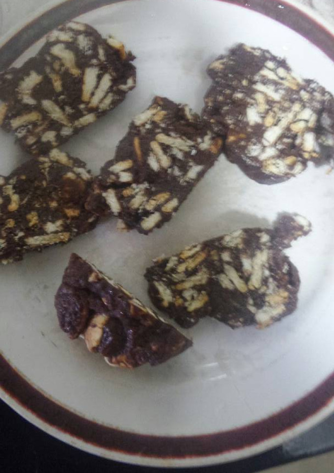 Una foto de Salchichón de chocolate