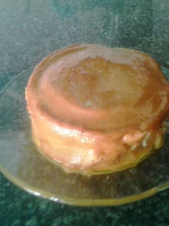 Una foto de Flan de plátano