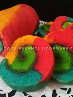 Foto resep Rainbow Roll Cake (Bolu Gulung Pelangi)