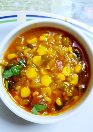 A picture of Corn Tikka Masala Punjabi dish.