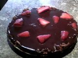 Tarta de Chocolate y fresas