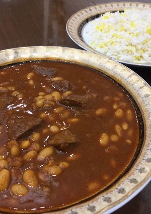 عکسی از دستور خورشت لوبیا سفید (فاصولیه)