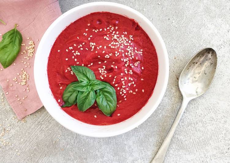 Gazpacho de remolacha y tomate con Thermomix