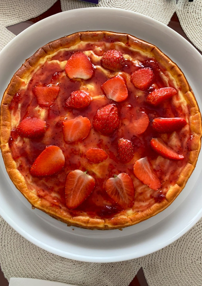 Una foto de Tarta de queso saludable