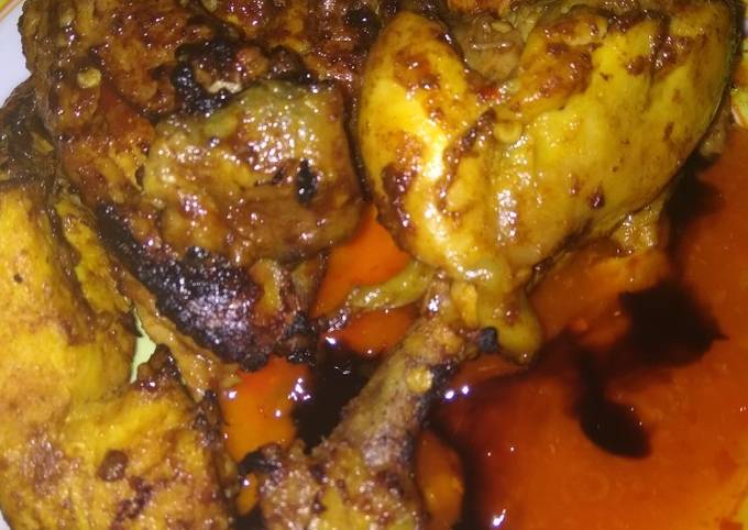 Ayam bakar pedas mantaap