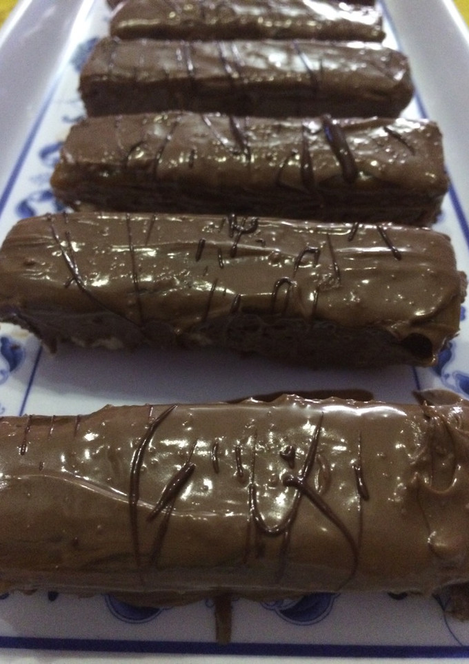Una foto de Twix casero sin gluten