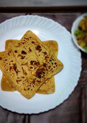 A picture of Ajwain paratha.