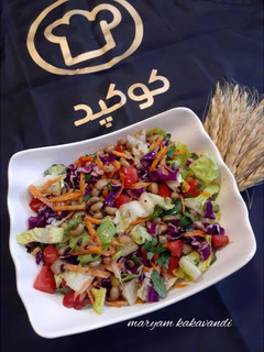 عکسی از دستور سالاد لوبیا چشم بلبلی