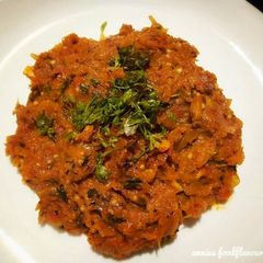 A picture of Baingan ka bharta.