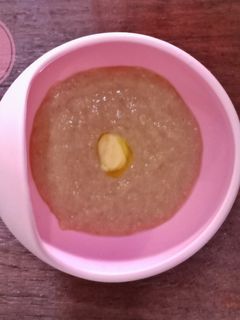 Foto resep MPASI menu lengkap 6 bulan Bubur hati ayam