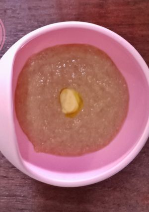 Foto resep MPASI menu lengkap 6 bulan Bubur hati ayam