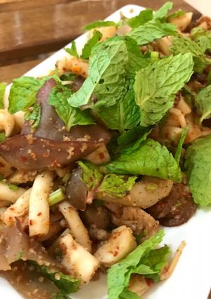 รูปของ ลาบเห็ด5ชนิด เมนู (เจ) แซ่บๆ 🍄🌱🌶 ทำง่ายม๊ากกก