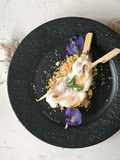 Prawan Kenes with Coconut Crumble