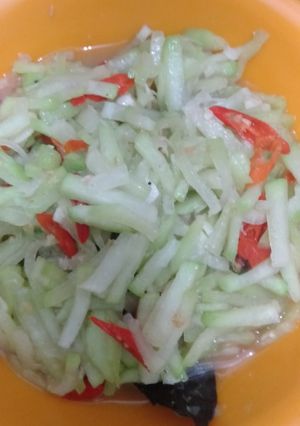 Foto resep Tumis labu siam ebi