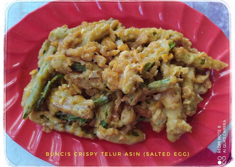 Cara Gampang Menyiapkan Buncis Crispy Telur Asin (Salted Egg) yang Enak