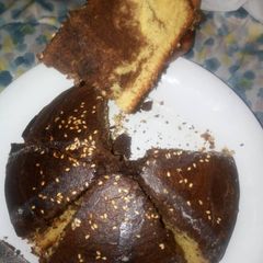 Semolina chocolate cake A picture of Semolina chocolate cake.