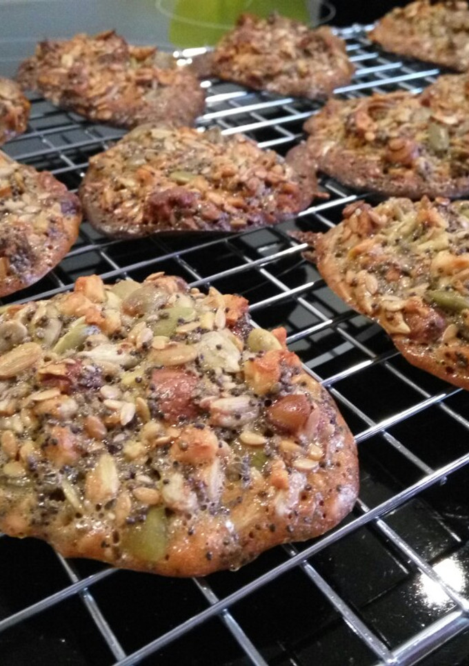 Una foto de Galletas de semillas y frutos secos