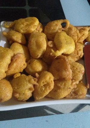 A picture of Potato bhajis.