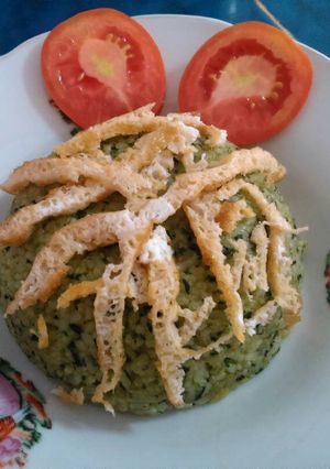 Foto resep Nasi Goreng Ijo (Bayam)