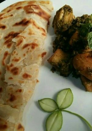 A picture of 💚🇵🇰 Hara Masala Chicken💚🇵🇰 Azadi Special.