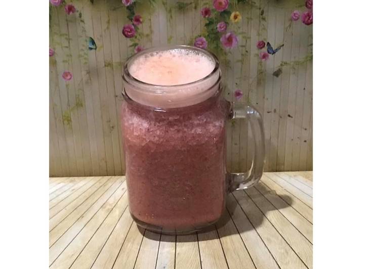 Langkah Mudah untuk Membuat Diet Juice Jicama Purple Cabbage Pineapple Melon Watermelon Papaya, Menggugah Selera
