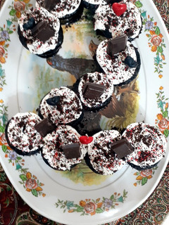 عکسی از دستور کاپ کیک خیس🍫🧁
