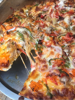 A picture of Homemade pizza.
