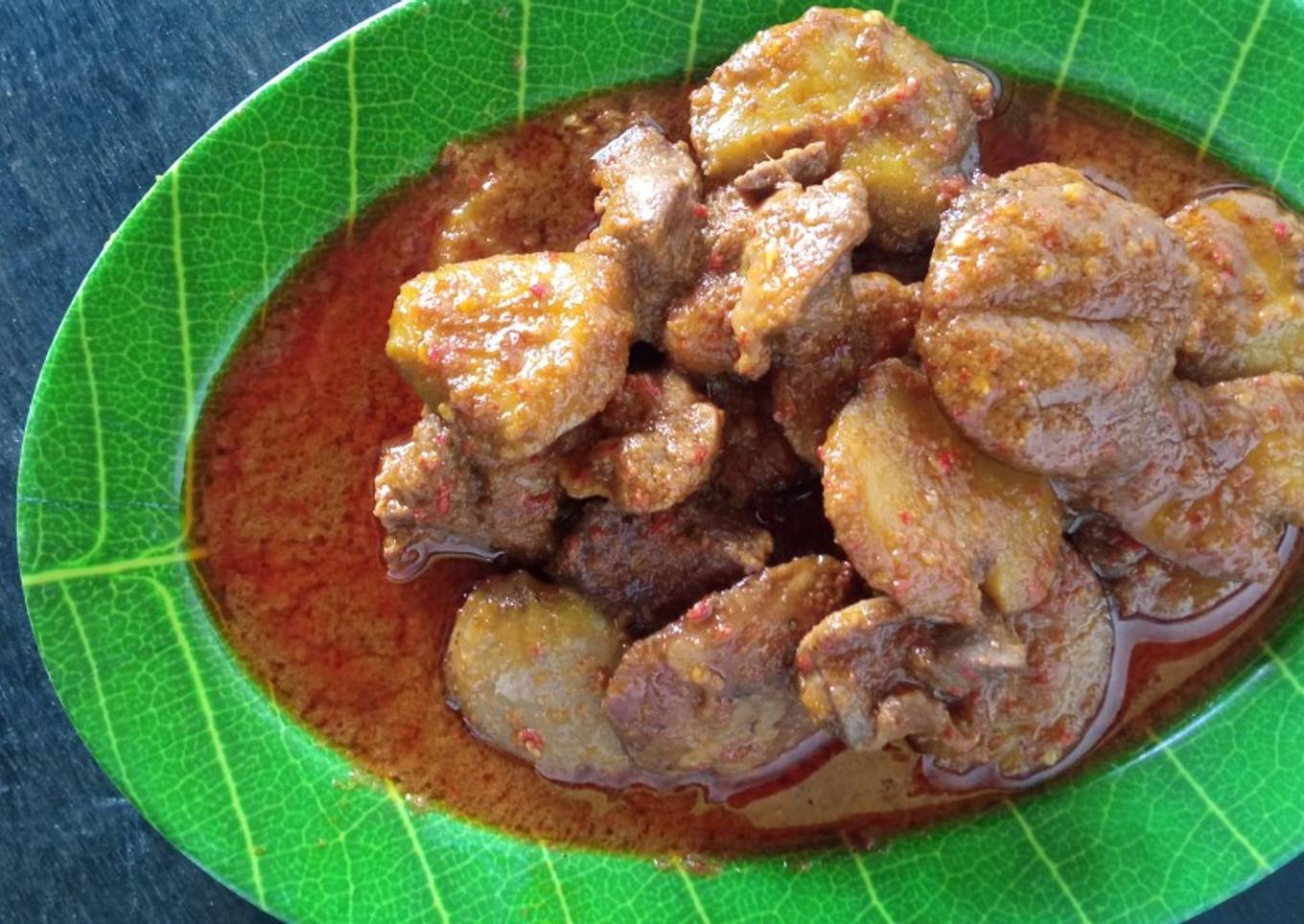 Rendang Jengkol Ati Ampela
