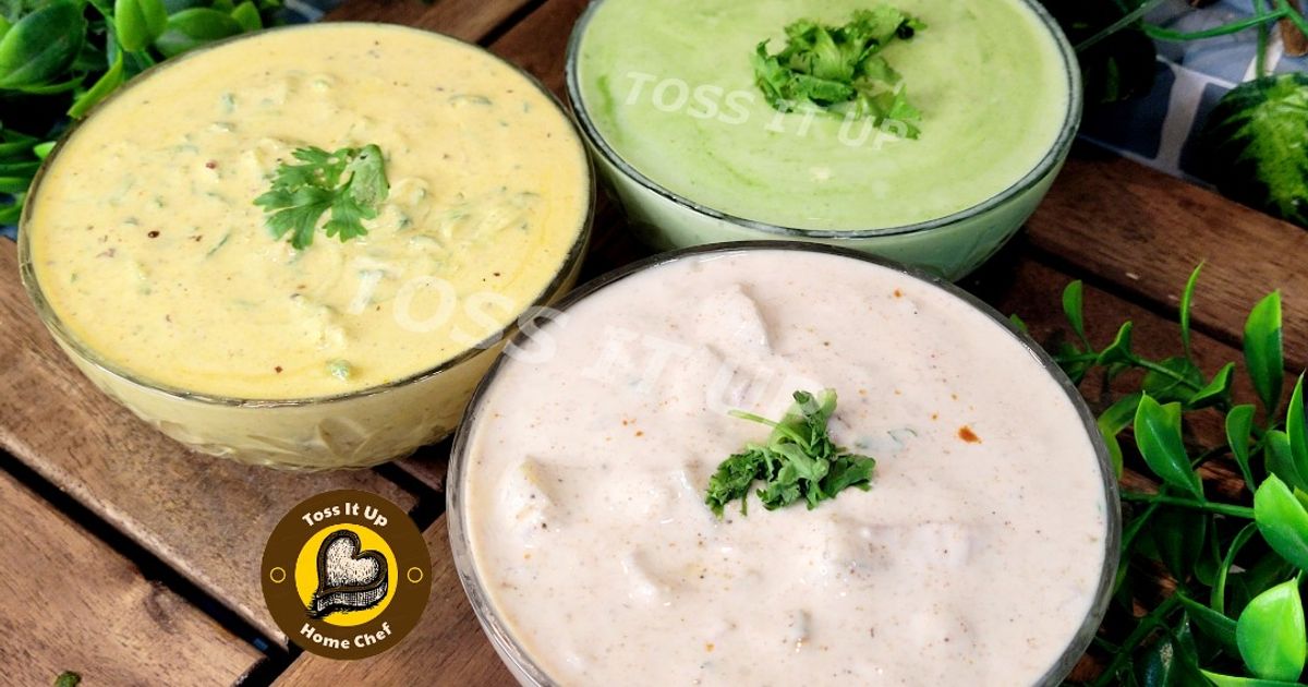 Three Different Raita Recipes With Three Amazing Flavours Recipe by ...