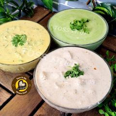 Three Different Raita Recipes With Three Amazing Flavours A picture of Three Different Raita Recipes With Three Amazing Flavours.