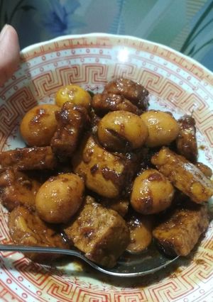 Foto resep Tahu tempe telur puyuh bacem