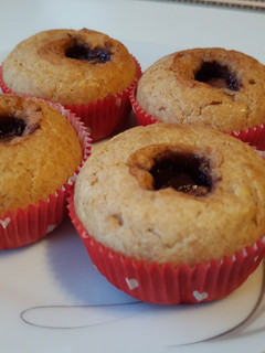 Nutellával töltött muffin recept fotója