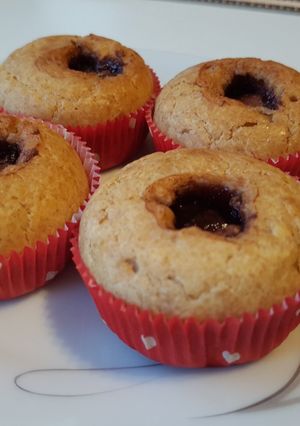 Nutellával töltött muffin recept fotója