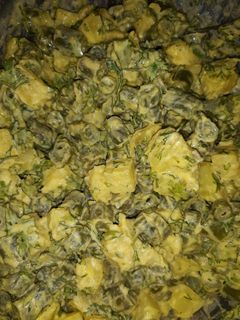 Una foto de Ensalada de papas con vainitas