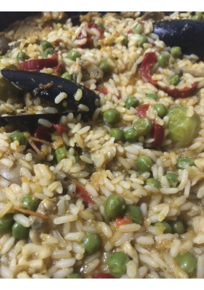 Una foto de Arroz con productos congelados