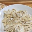 Espaguetis con salsa de nueces