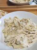 Espaguetis con salsa de nueces