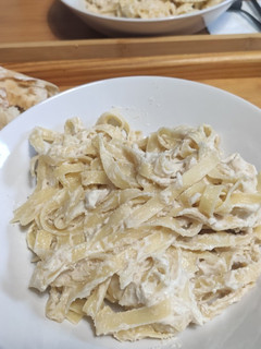 Una foto de Espaguetis con salsa de nueces