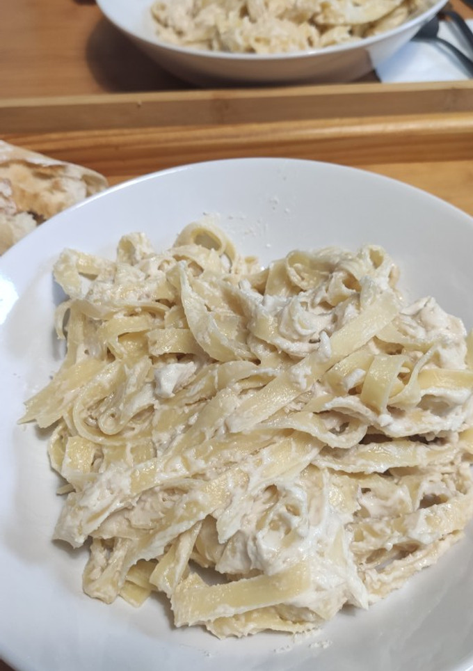 Una foto de Espaguetis con salsa de nueces
