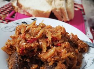 O poză a rețetei Mâncare de varză dulce cu piept de rață.