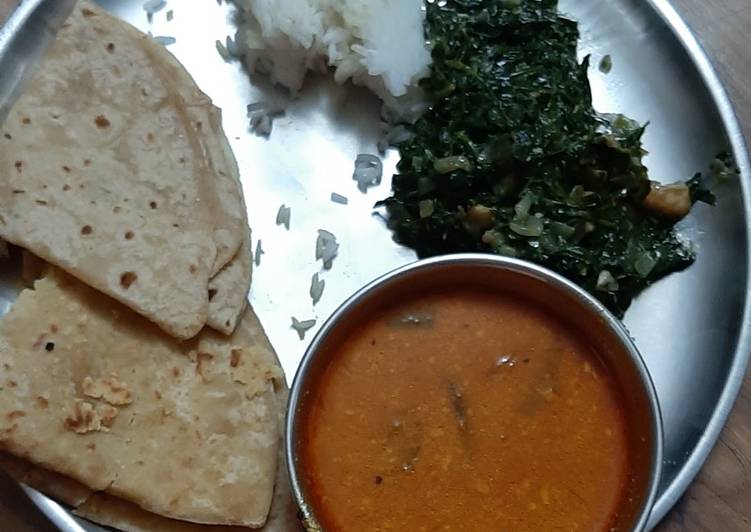 Recipe of Homemade Puran poli with katachi amati