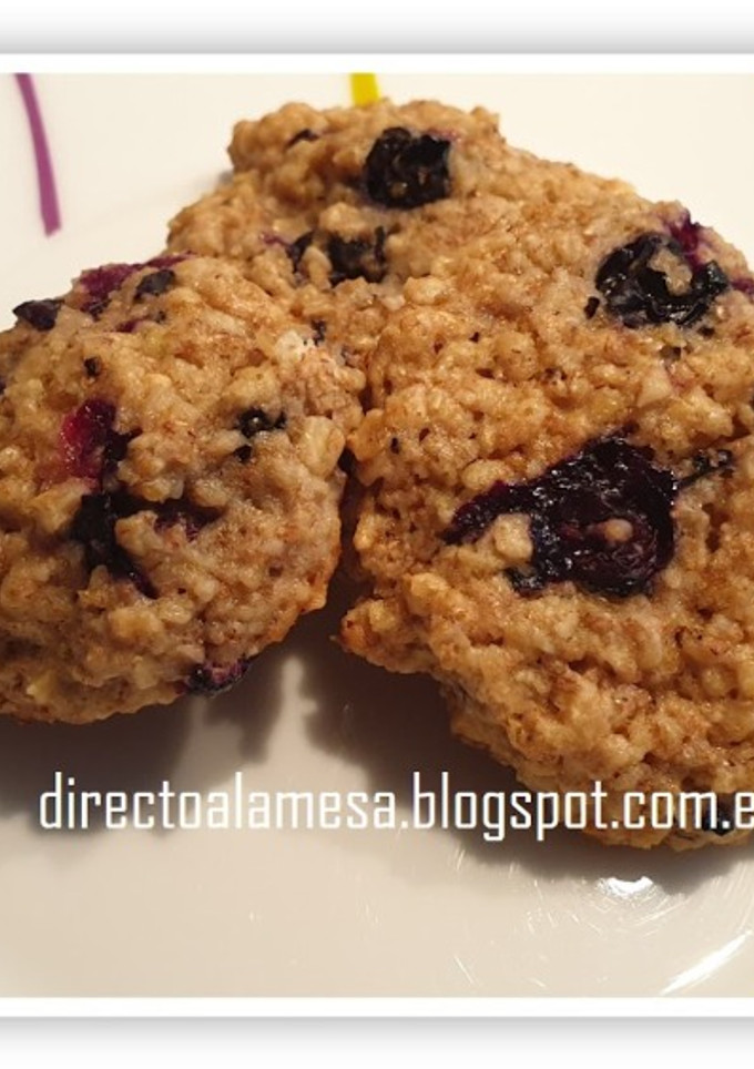 Una foto de Galletas de avena con arándanos