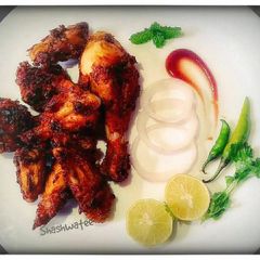 A picture of Crispy chicken kebab.
