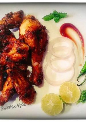 A picture of Crispy chicken kebab.