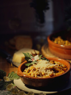 Una foto de Macarrones Boloñesa y Verduras “on pot pasta”