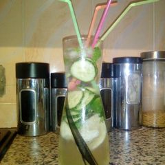 A picture of My passion lemonade cocktail.